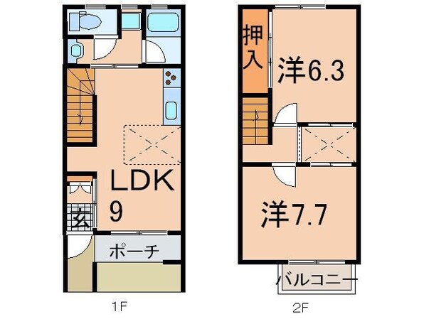 メゾナ　ルウェの物件間取画像